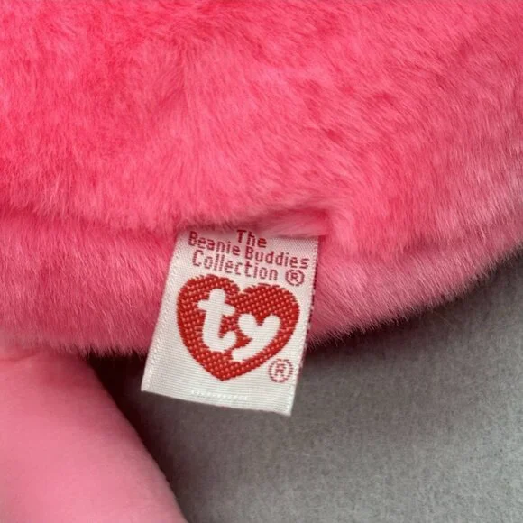 Pinky Flamingo Plush 1998 17" Bird Stuffed Toy Vintage TY Beanie Buddy - Picture 8 of 11